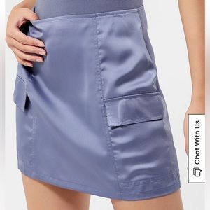 Kendall & Kylie Satin Cargo Mini Skirt